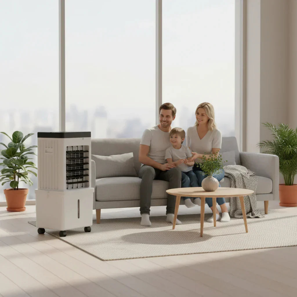 NOVACOOL – 3-in-1 Luftkühler – Ventilator & Befeuchtung in einem